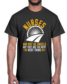 nurses may not be angels Style 1248#- nurse- Cotton Tee