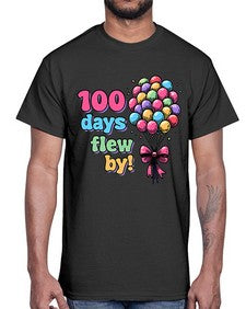 one hundred Day of School 563#- one hundred days- Cotton Tee