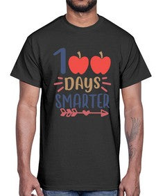 one hundred days smarterrr 582#- one hundred days- Cotton Tee