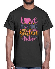 one hundred love my kinder garten tribe 593#- one hundred days- Cotton Tee