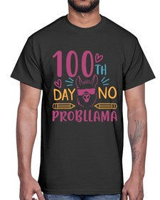 one hundredth day no probllama 597#- one hundred days- Cotton Tee