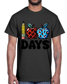 one hundredth day of school Apple 598#- one hundred days- Cotton Tee