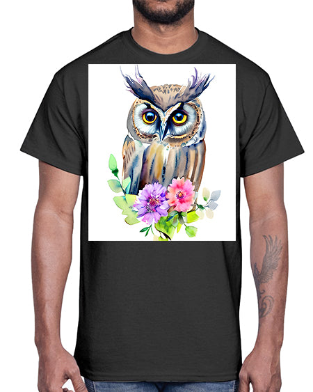owl 11#- owl- Cotton Tee
