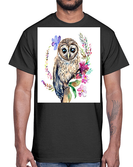 owl 12#- owl- Cotton Tee