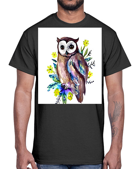 owl 14#- owl- Cotton Tee