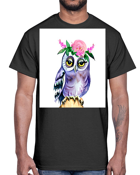 owl 15#- owl- Cotton Tee