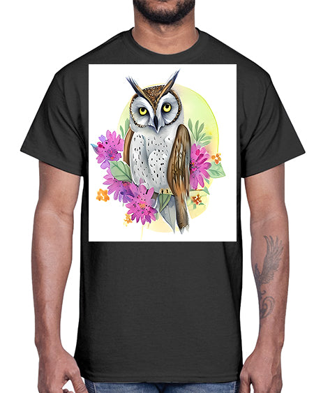 owl 24#- owl- Cotton Tee