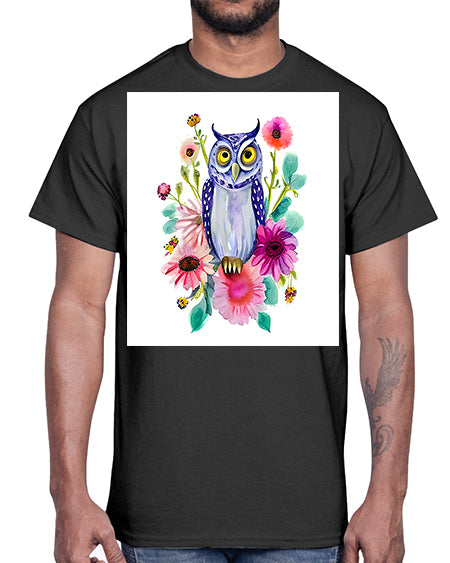 owl 25#- owl- Cotton Tee