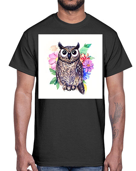 owl 3#- owl- Cotton Tee
