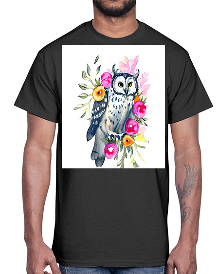 owl 8#- owl- Cotton Tee