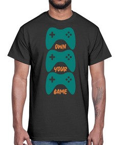 own your game 143#- video games- Cotton Tee