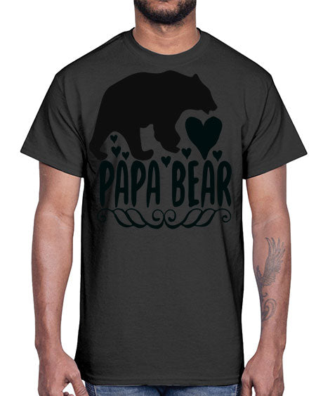 papa bear 203#- bears - animals- Cotton Tee