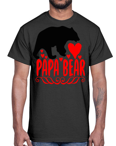 papa bear 205#- bears - animals- Cotton Tee