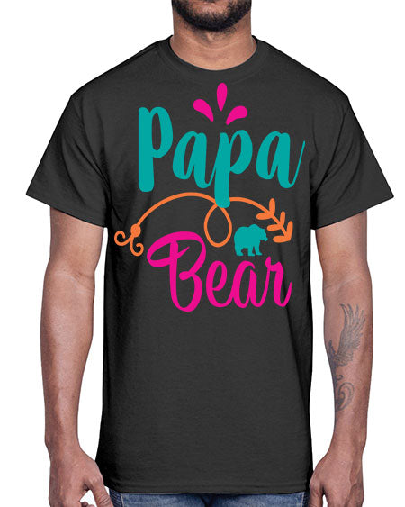 papa bear 213#- bears - animals- Cotton Tee