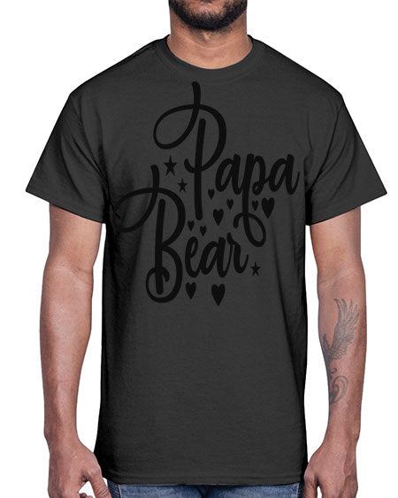 papa bear 219#- bears - animals- Cotton Tee
