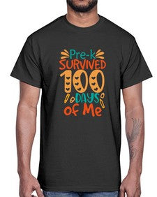 prek survived one hundred days of me 663#- one hundred days- Cotton Tee