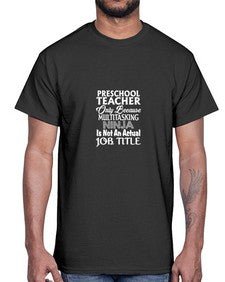 preschool teacher only 694#- teacher- Cotton Tee