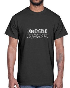 programmer some one who 1#- computer- Cotton Tee