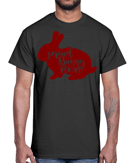proud bunny mom- rabbit- Cotton Tee