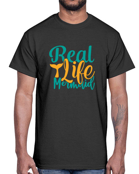 real life mermaid Style 80#- summer- Cotton Tee