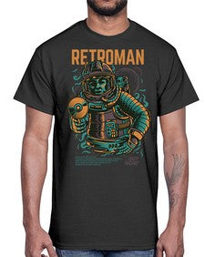 retroman 1017#- art pop art- Cotton Tee