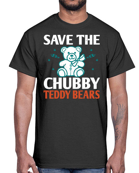 save the chubby teddy bears 247#- bears - animals- Cotton Tee