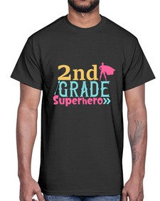 second Grade Superhero color 833#- second grade- Cotton Tee