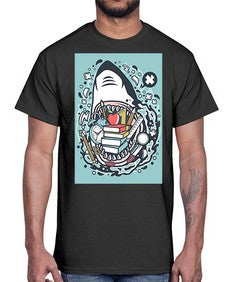 shark school 871#- general school- Cotton Tee