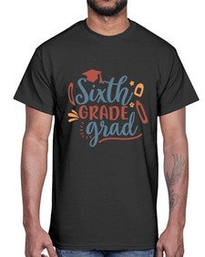 sixth grade grad 878#- sixth grade- Cotton Tee