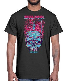 skull pool 1061#- art pop art- Cotton Tee