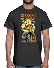 slashing party eeh 1072#- art pop art- Cotton Tee