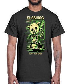 slashing party sutnk 1074#- art pop art- Cotton Tee