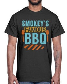 smokeys famous bbq 403#- bbq- Cotton Tee