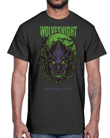 source wolves night 1104#- art pop art- Cotton Tee
