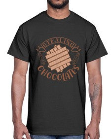 stealing chocolates 407#- chocolate- Cotton Tee