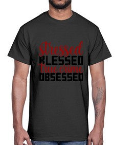 stressed blessed true crime obsessed 1136#- true crime- Cotton Tee