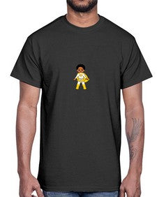 super kid 10#- black boys or men- Cotton Tee