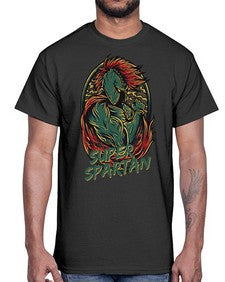 super spartan 1140#- art pop art- Cotton Tee