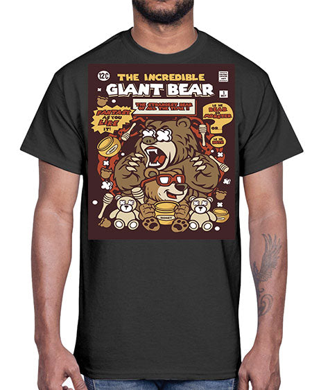the incredible bear 271#- bears - animals- Cotton Tee