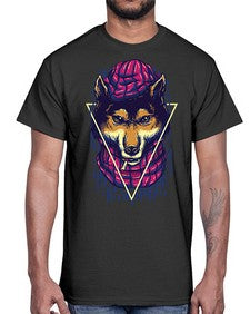 the wolves 1157#- art pop art- Cotton Tee