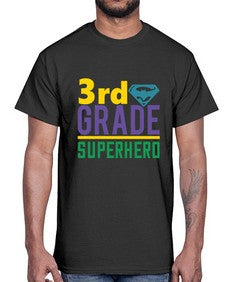 third Grade Superhero 976#- third grade- Cotton Tee