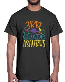 third grade asaurus 948#- third grade- Cotton Tee