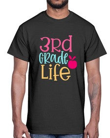 third grade life design 966#- third grade- Cotton Tee