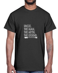 uncle the man the myth 657#- uncle- Cotton Tee