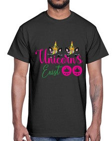 unicorns exist 534#- unicorn- Cotton Tee