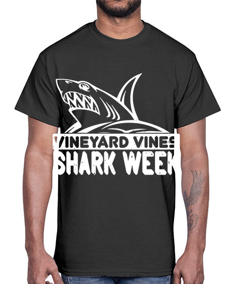 vineyard vines Shark Week Style 8#- shark-fish- Cotton Tee
