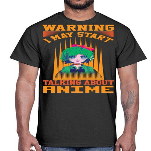 warning i may start talking about anime286#- anime- Cotton Tee