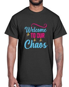 welcome to our chaos 545#- unicorn- Cotton Tee