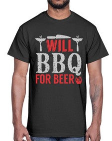 will bbq for beer 475#- bbq- Cotton Tee
