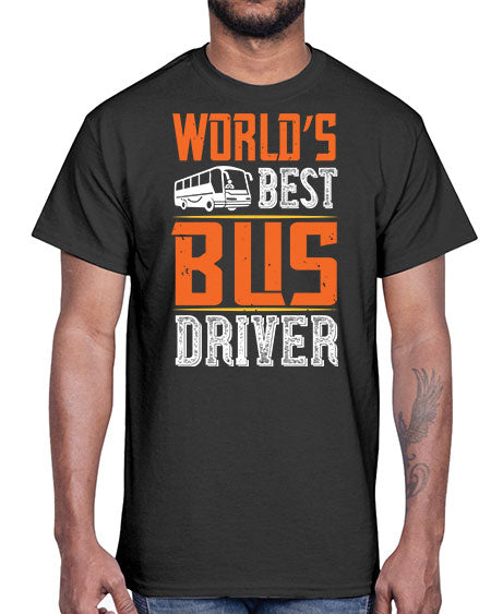 worlds best bus driver Style 1668#- Bus Driver- Cotton Tee